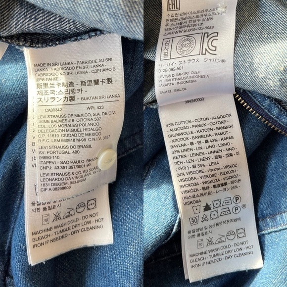 ⚡️ Levi’s Alix Medium Wash Tie-Waist Cropped Jumpsuit XS The Flash - Picture 8 of 16